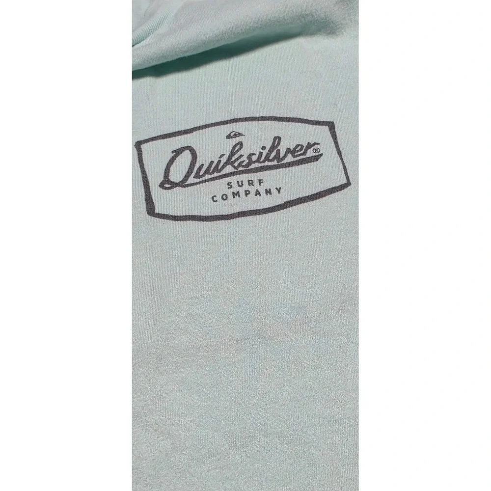 Quiksilver T-Shirt Mens Small Blue Surf Company Graphic Logo‎ Short Sleeve Tee S